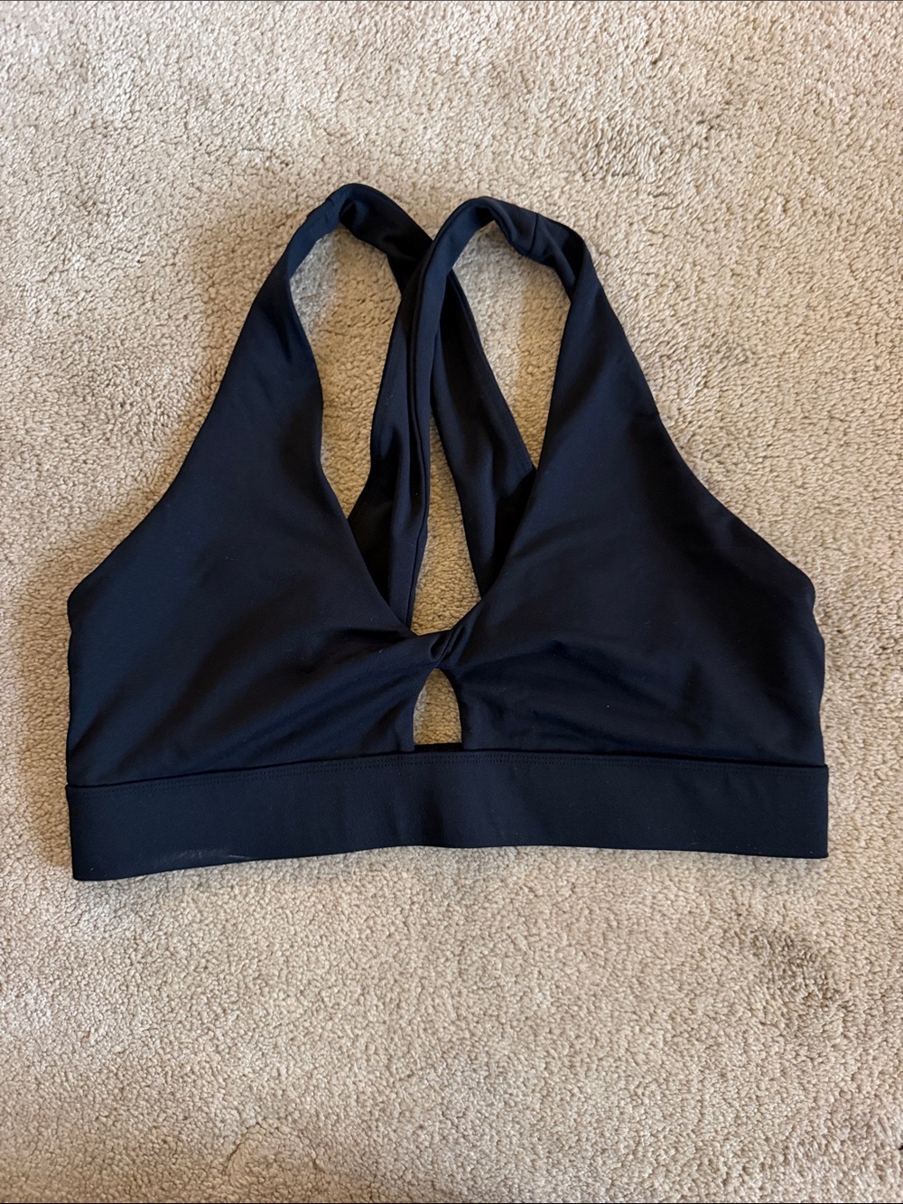 Black oasis twist bra